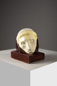 POWOLNY MICHAEL (1871 - 1954) - attribuito. Testa di monaco per Wiener Kekamos