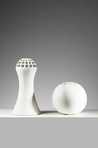 BUCCI FRANCO  (1933 - 2002) - Coppia di vasi per Laboratorio Pesaro