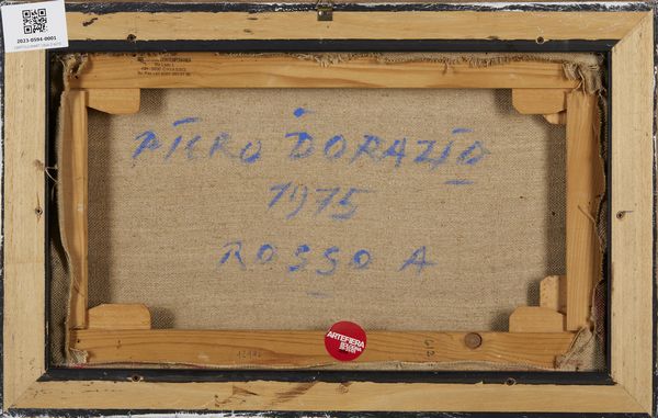 DORAZIO PIERO (1927 - 2005) : Rosso A.  - Asta 26/06/2023 | ARTE MODERNA E CONTEMPORANEA Tradizionale - Associazione Nazionale - Case d'Asta italiane