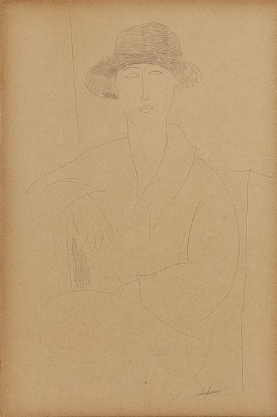 MODIGLIANI AMEDEO (1884 - 1920) : Donna seduta con cappello.  - Asta 26/06/2023 | ARTE MODERNA E CONTEMPORANEA Tradizionale - Associazione Nazionale - Case d'Asta italiane
