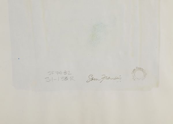 FRANCIS SAM (1923 - 1994) : Senza titolo.  - Asta 26/06/2023 | ARTE MODERNA E CONTEMPORANEA Tradizionale - Associazione Nazionale - Case d'Asta italiane