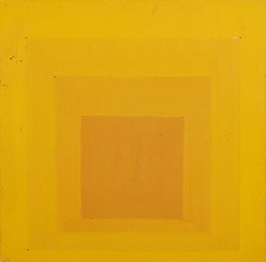 ALBERS JOSEF (1888 - 1976) - Homage to the Square. Maquette per l' arazzo '4 carrés jaune orange'.