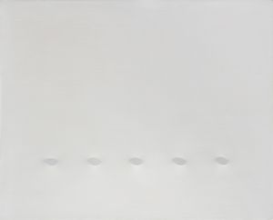 SIMETI TURI (n. 1929) - Cinque ovali bianchi.