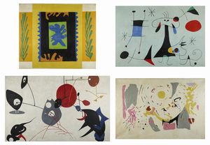HENRI MATISSE (1869 - 1954), JOAN MIRO' (1893 - 1983), ALEXANDER CALDER (1898 - 1976), ROBERTO SEBASTIAN ANTONIO MATTA (1911 - 2002) - Mural Scrolls.
