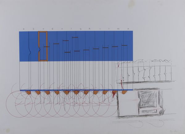 BONALUMI AGOSTINO (1935 - 2013) : Progetto blu.  - Asta Asta 413 | GRAFICA MODERNA, FOTOGRAFIA E MULTIPLI D'AUTORE Online - Associazione Nazionale - Case d'Asta italiane