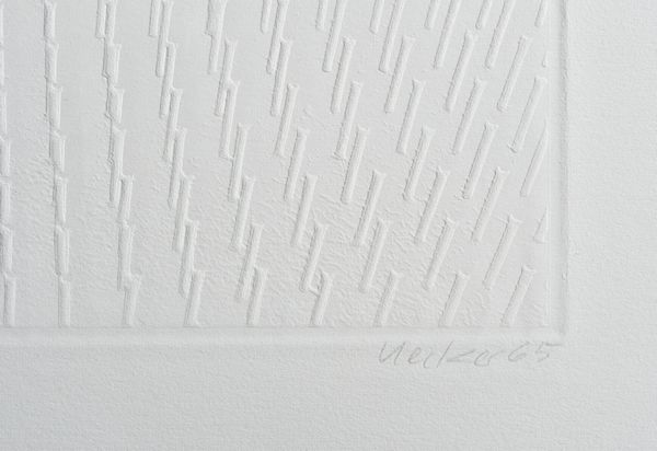 UECKER GUNTHER (n. 1930) : Senza titolo.  - Asta Asta 413 | GRAFICA MODERNA, FOTOGRAFIA E MULTIPLI D'AUTORE Online - Associazione Nazionale - Case d'Asta italiane