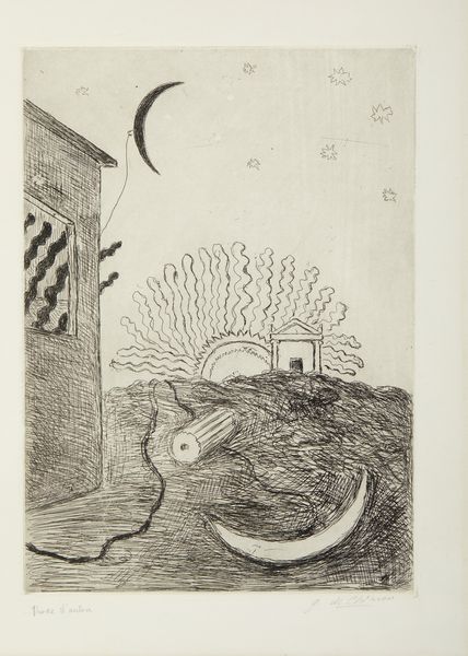 DE CHIRICO GIORGIO (1888 - 1978) : Sole e luna.  - Asta Asta 413 | GRAFICA MODERNA, FOTOGRAFIA E MULTIPLI D'AUTORE Online - Associazione Nazionale - Case d'Asta italiane