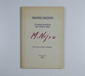 NIGRO MARIO (1917 - 1992) - Cartella completa 10 opere grafiche dal 1948 al 1955