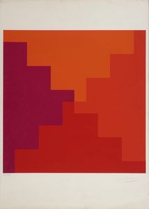 LOHSE RICHARD PAUL (1902 - 1988) - Vier gestufte Flchen in Rot.