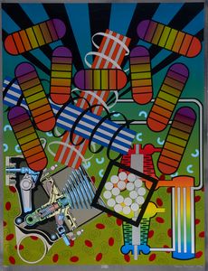 PHILLIPS PETER (n. 1939) - Spectrocoupling (Green & Yellow).