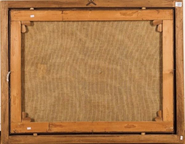 Giovanni Crivelli detto il Crivellino : Paesaggio con pappagallo, volatili e una coppia di conigli  - Asta Old Masters - Associazione Nazionale - Case d'Asta italiane