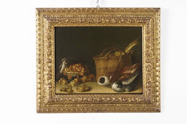 Scuola emiliana del XVIII secolo Nature morte con verdure, frutti e uccellini  - Asta Old Masters - Associazione Nazionale - Case d'Asta italiane