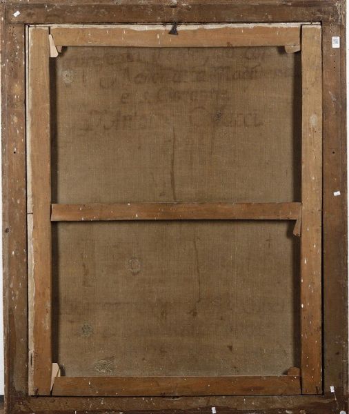 Andrea Vaccaro : Crocifissione con Vergine, Maddalena e San Giovanni Evangelista  - Asta Old Masters - Associazione Nazionale - Case d'Asta italiane