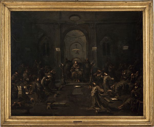 Alessandro Magnasco detto il Lissandrino : La predica ai frati  - Asta Old Masters - Associazione Nazionale - Case d'Asta italiane