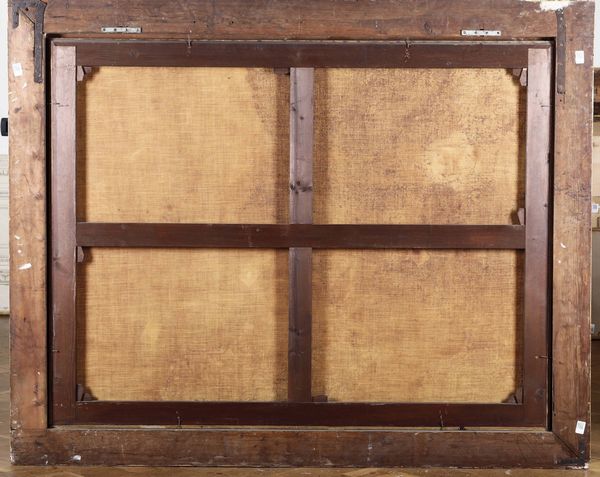 Scuola bergamasca del XVII secolo Natura morta con strumenti musicali, drappi e scultura di Nettuno  - Asta Old Masters - Associazione Nazionale - Case d'Asta italiane