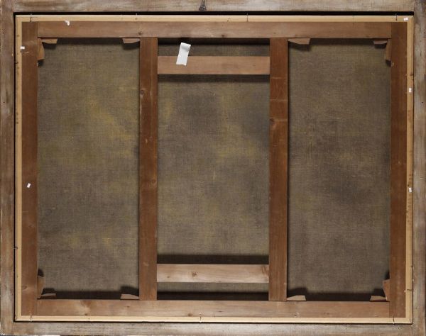 Giuseppe Recco : Interno di cucina con una torta rustica, pentole di rame, pesci, verdura e una brocca in maiolica  - Asta Old Masters - Associazione Nazionale - Case d'Asta italiane