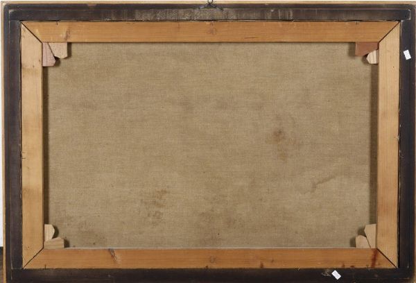 Scuola veneta del XVIII secolo Paesaggio con contadini e montagne sullo sfondo  - Asta Old Masters - Associazione Nazionale - Case d'Asta italiane