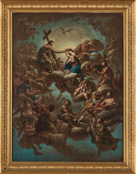 Scuola napoletana del XVIII secolo Incoronazione della Vergine  - Asta Old Masters - Associazione Nazionale - Case d'Asta italiane