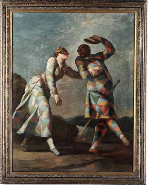Giovan Domenico Ferretti : Arlecchinate  - Asta Old Masters - Associazione Nazionale - Case d'Asta italiane