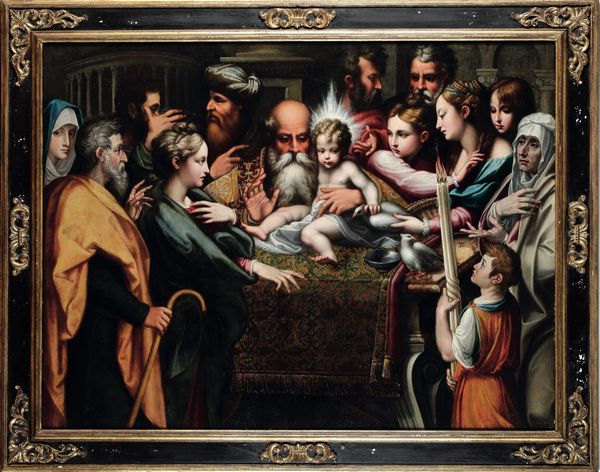 Girolamo Francesco Mazzola detto il Parmigianino, copia da : La Circoncisione di Ges�  - Asta Old Masters - Associazione Nazionale - Case d'Asta italiane