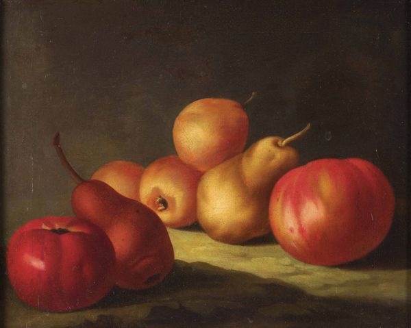 Scuola del Nord Italia del XVIII secolo Composizioni di mele e pere  - Asta Old Masters - Associazione Nazionale - Case d'Asta italiane