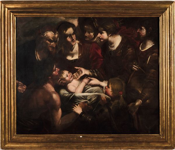 Gioacchino Assereto, Bottega di : La presentazione di Ges al tempio  - Asta Old Masters - Associazione Nazionale - Case d'Asta italiane