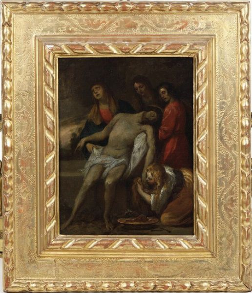 Giovanni Andrea De Ferrari : Compianto sul Cristo morto  - Asta Old Masters - Associazione Nazionale - Case d'Asta italiane