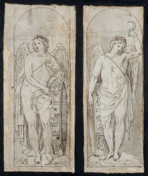 Filippo Agricola : Allegorie delle quattro stagioni con ruota dello zodiaco  - Asta Old Masters - Associazione Nazionale - Case d'Asta italiane