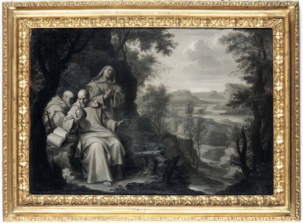 François De Lange detto Francesco L'Ange : Episodio della vita di San Bruno di Colonia  - Asta Old Masters - Associazione Nazionale - Case d'Asta italiane