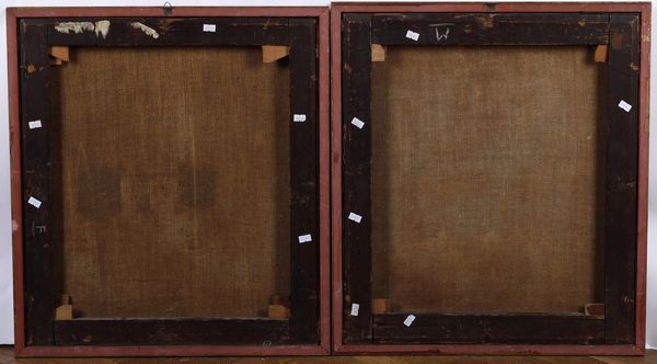 Scuola olandese del XVIII secolo Paesaggi arcadici con figure di pastorelli  - Asta Old Masters - Associazione Nazionale - Case d'Asta italiane