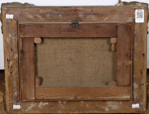 Carlo Grubacs attribuito a : Veduta del Ponte di Rialto a Venezia  - Asta Old Masters - Associazione Nazionale - Case d'Asta italiane