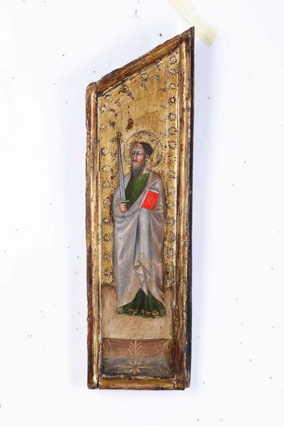 Nei modi della pittura senese del XV secolo San Paolo e San Pietro  - Asta Old Masters - Associazione Nazionale - Case d'Asta italiane