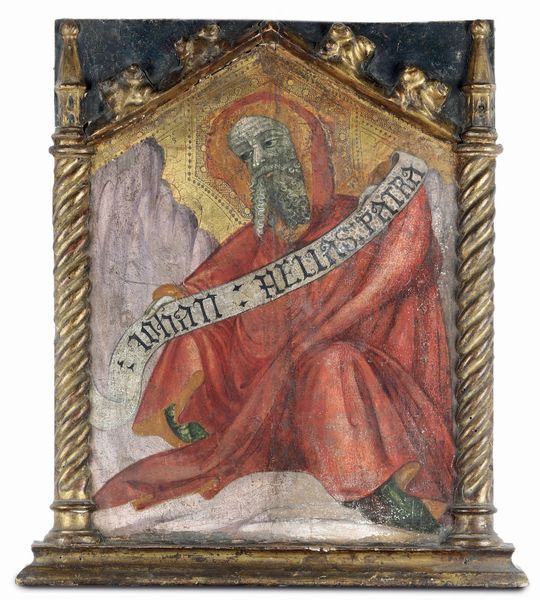 Scuola del XIV secolo Profeta Elia  - Asta Old Masters - Associazione Nazionale - Case d'Asta italiane