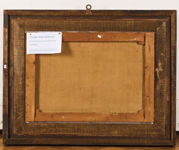 Scuola bolognese del XVII secolo Strage degli innocenti  - Asta Old Masters - Associazione Nazionale - Case d'Asta italiane