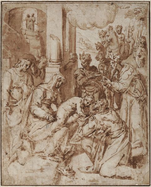 Scuola bolognese del XVI secolo Adorazione dei Magi  - Asta Old Masters - Associazione Nazionale - Case d'Asta italiane