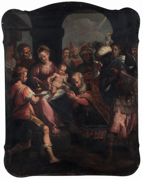 Simone Barabino : Sposalizio della Vergine <BR>Adorazione dei Magi  - Asta Old Masters - Associazione Nazionale - Case d'Asta italiane