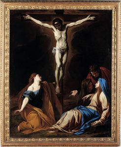 Andrea Vaccaro - Crocifissione con Vergine, Maddalena e San Giovanni Evangelista