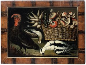 Scuola emiliana del XVIII secolo Nature morte e nature vive  - Asta Old Masters - Associazione Nazionale - Case d'Asta italiane