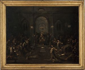 Alessandro Magnasco detto il Lissandrino - La predica ai frati