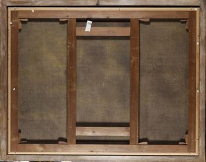 Giuseppe Recco : Interno di cucina con una torta rustica, pentole di rame, pesci, verdura e una brocca in maiolica  - Asta Old Masters - Associazione Nazionale - Case d'Asta italiane