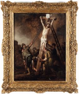 Claes Corneliszoon Moeyaert : Innalzamento della Croce<BR>Ascensione di Cristo  - Asta Old Masters - Associazione Nazionale - Case d'Asta italiane