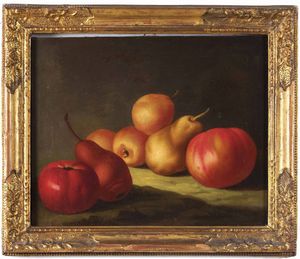Scuola del Nord Italia del XVIII secolo Composizioni di mele e pere  - Asta Old Masters - Associazione Nazionale - Case d'Asta italiane