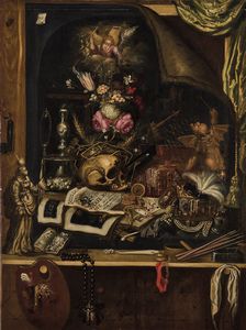 Cornelis Norbertus Gysbrechts : Vanitas  - Asta Old Masters - Associazione Nazionale - Case d'Asta italiane