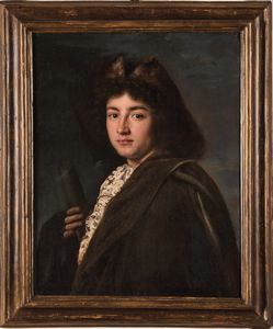 Jacob Ferdinand Voet - Ritratto di giovane con cappello di pelliccia