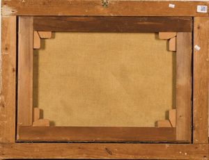 Scuola del XVIII secolo L'assalto alla diligenza<BR>Notturno con incendio  - Asta Old Masters - Associazione Nazionale - Case d'Asta italiane