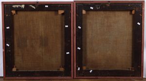 Scuola olandese del XVIII secolo Paesaggi arcadici con figure di pastorelli  - Asta Old Masters - Associazione Nazionale - Case d'Asta italiane