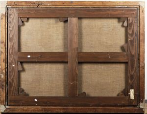 Hubert Robert, nei modi di : Vedute con le cascate di Tivoli e il Tempio di Vesta  - Asta Old Masters - Associazione Nazionale - Case d'Asta italiane