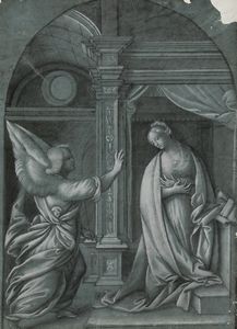 Bernardino Lanino, Attribuito a - Annunciazione