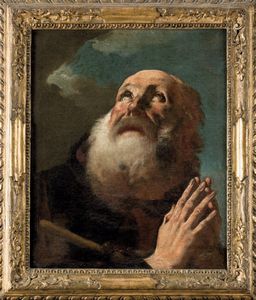 Giovanni Battista Piazzetta : SantAntonio da Paola  - Asta Old Masters - Associazione Nazionale - Case d'Asta italiane