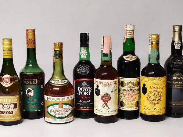 Napoleon, Dow's, Fundador,,Coca Buton,Carlos, Liquori  - Asta Whisky & Co. - Associazione Nazionale - Case d'Asta italiane